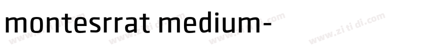 montesrrat medium字体转换